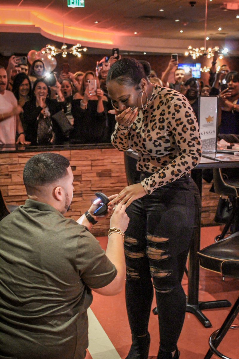 It’s #ValentinesDay — look at these love birds who said yes at one of our locations. 💍⁣
⁣
Did you get engaged or meet your significant other at Kings? Let us know in the comments. ❤️