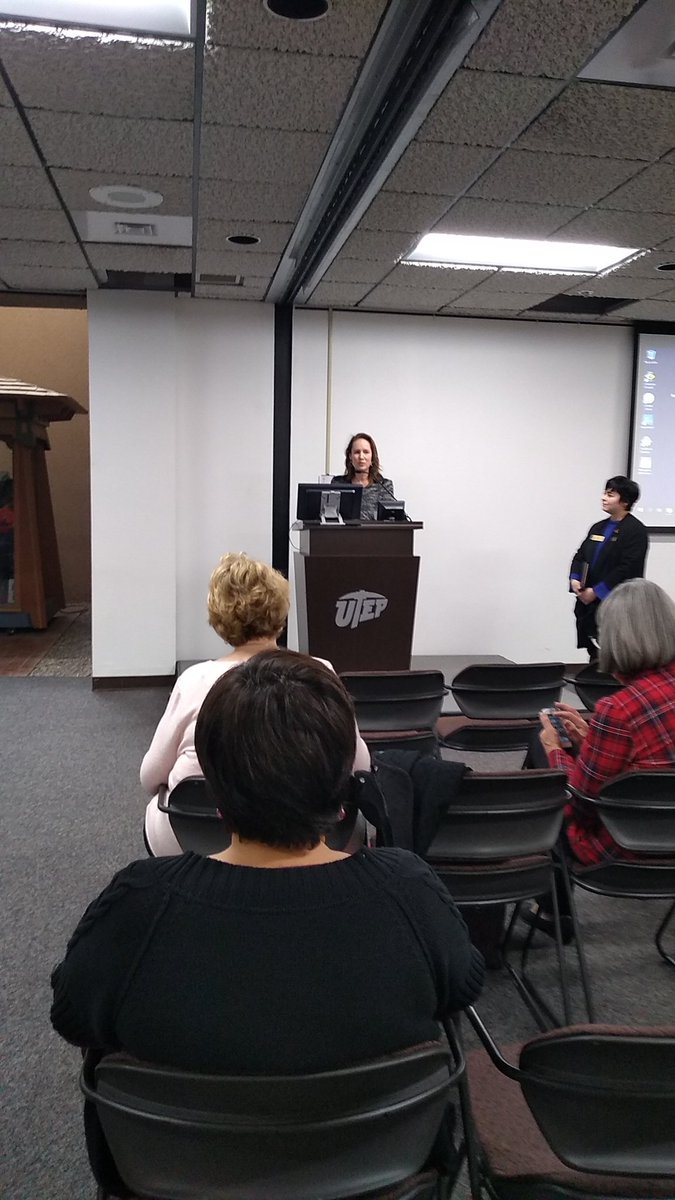 Here at the UTEP Library at the TLA Meet &amp; Greet with the new TLA Executive Director Shirley Robinson! <a href="/TLADistrict6/">TLA District 6</a>