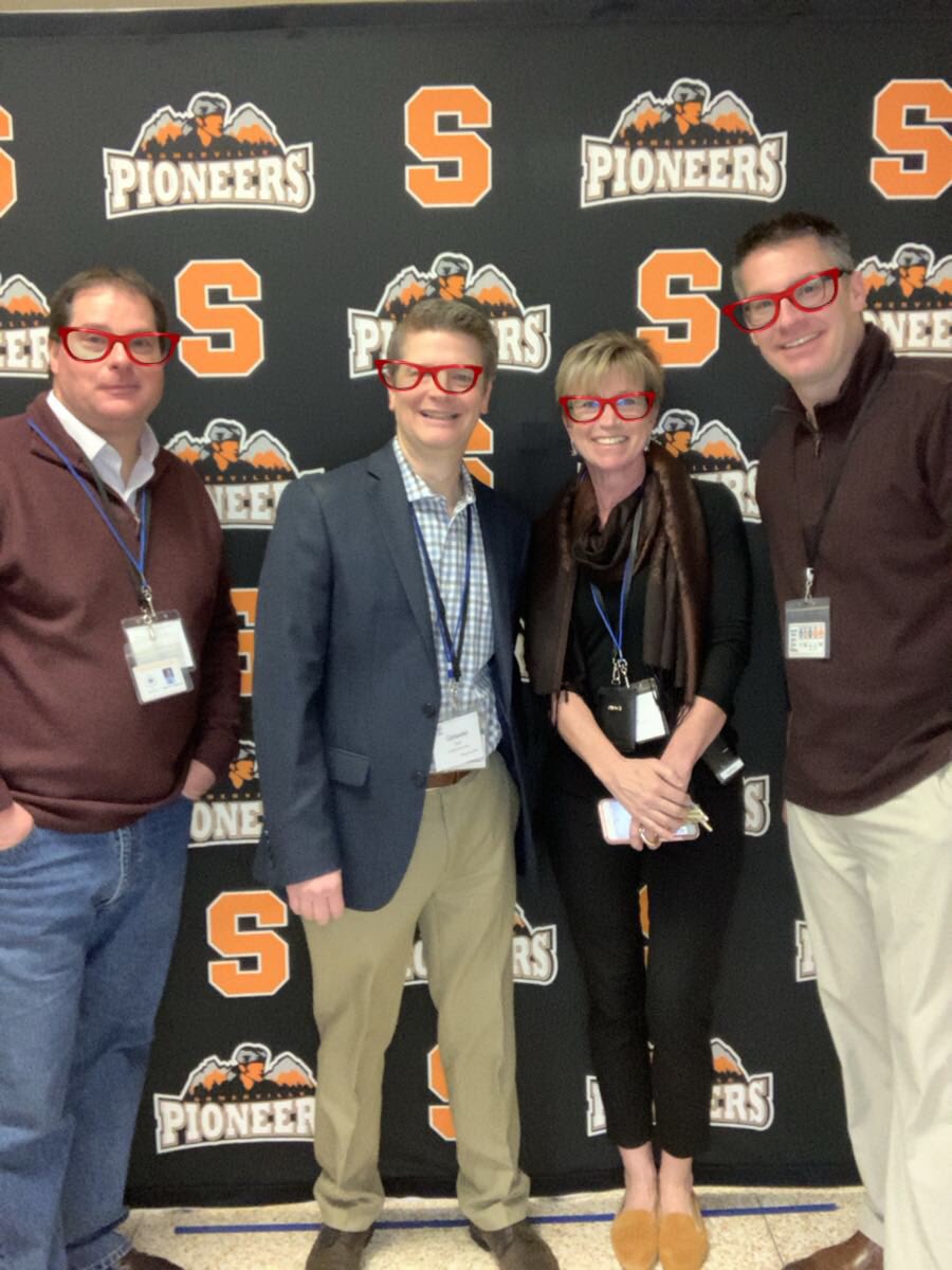 ValCarleo's tweet photo. Admins in the photobooth!! #branchville2020 @Ville_Sup @JDePace @GFoleySHS @scotthade #BranchVille2020 https://t.co/qAi5kbHzLl