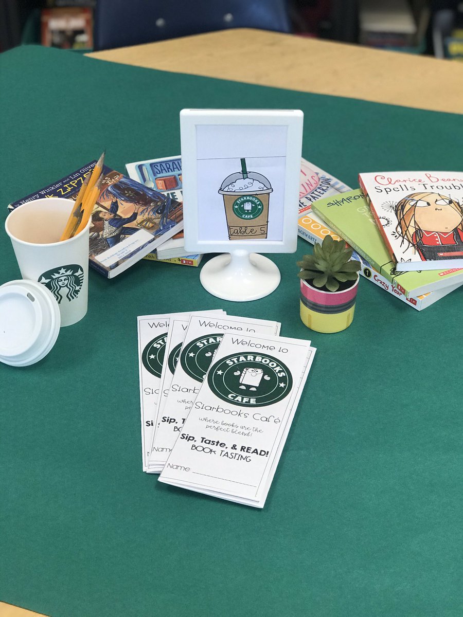 MrsSandrzyk's tweet photo. Surprised the kids with Starbooks cafe today to do a book tasting for book clubs 📖🤗 #rvican #sd113allin #sd113a #rvreads https://t.co/rCHYlzMzoB