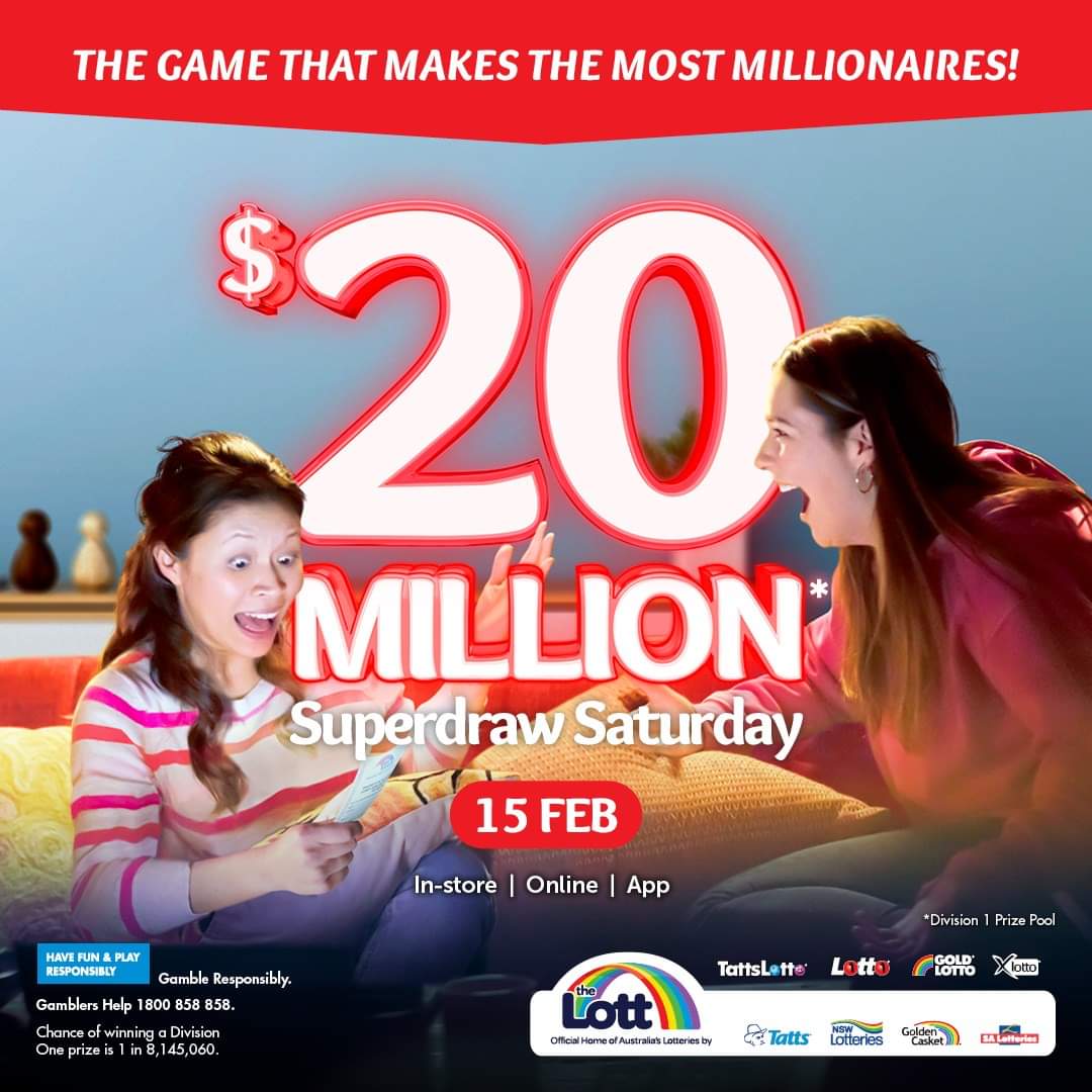 Saturday Superdraw is tonight, $20million up for grabs. Do you have a ticket?
#Saturday #lotto #needaticket #superdraw