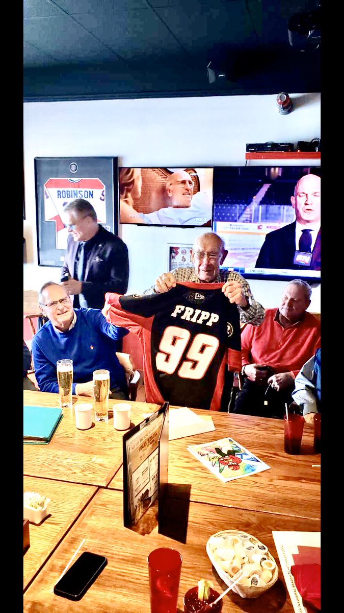 CFL Alumni Canada’s longest living Alumni John Fripp had much to say about coming back next year blowing out his 99 candles with authority.