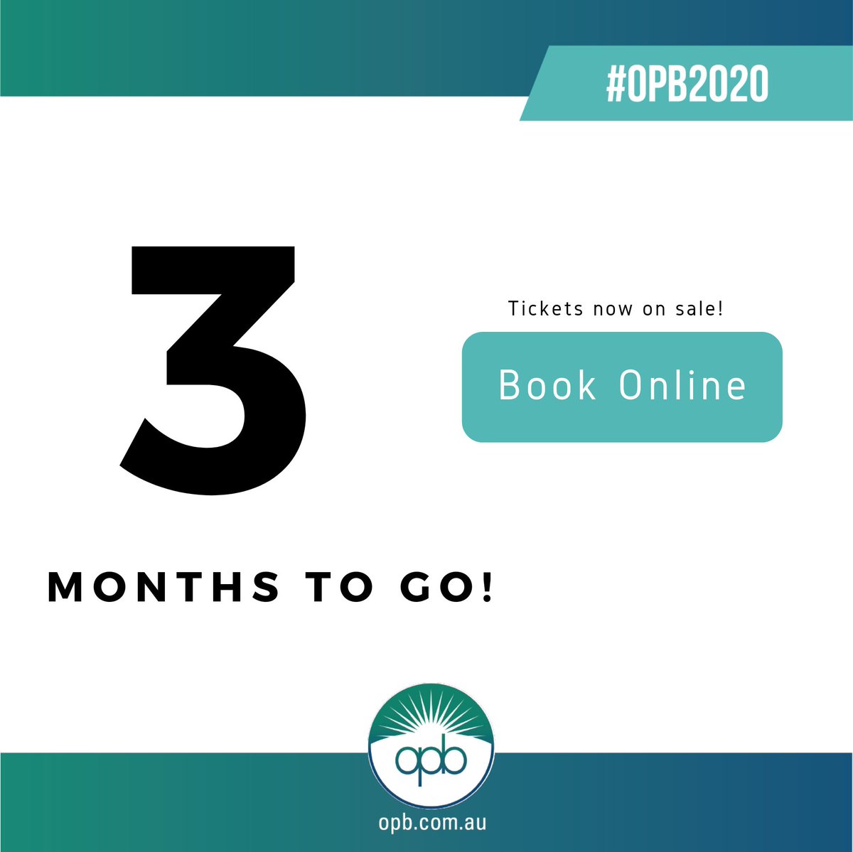0PBrisbane's tweet photo. 3 months to go!! #OPB2020 https://t.co/Q567ED0DQi