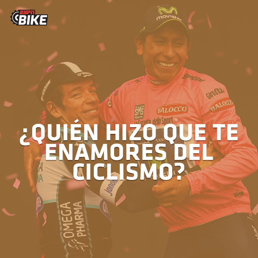 ESPNCiclismo's tweet photo. #ESPNBike En el #DíaDeLosEnamorados, aprovechamos para hacerles esta pregunta: ¿quién fue ese ciclista que los marcó y los hizo enamorarse de este hermoso deporte? 😍 https://t.co/03c2r1ppsJ