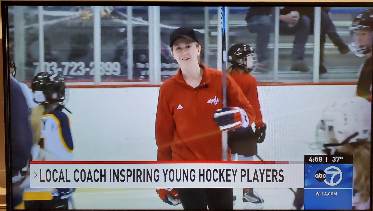 JWHL's tweet photo. #JWHLChallengeCup hits @ABC7News Featuring;
 @PrideHockeyDC  | JW Director @kushsidhu along with Alumna @skrooops28 Olympian and Development with @CapsYouthHockey 
Check out the Video Below...
https://t.co/FdsbCmkcEm https://t.co/l4ae5RngE8