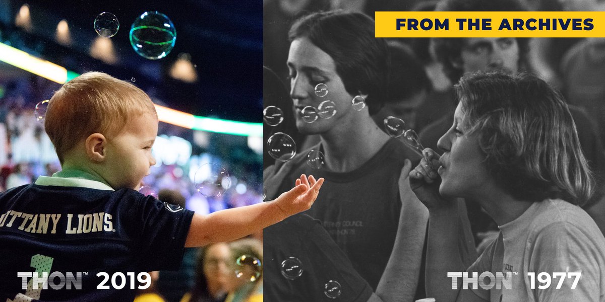 fourdiamonds's tweet image. Although @THON has grown and evolved since 1977, our collective mission of conquering childhood cancer has remained the same. Next weekend, magic will bubble up again when thousands of @penn_state students Journey Together, showing the world what #CancerCannot do.