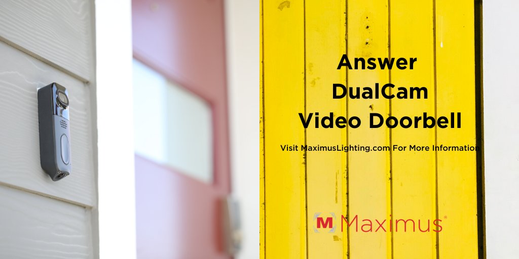 Going away for the holidays? Keep your home secure with the Answer DualCam Video doorbell. bit.ly/MaximusLighting

#Smarthome #ConnectedHome #HomeAutomation