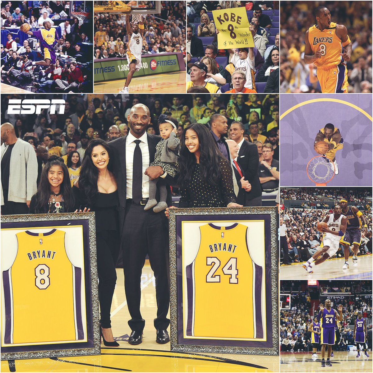 ESPNmx's tweet photo. ¡Kobe Bryant se acerca al Salon de la Fama de la #NBAxESPN! 🙌🏀

La leyenda, entre los finalistas para llegar a Springfield...

Y engrandecer más su legado de #BlackMamba 🤩 https://t.co/q7Gl9FxYlV
