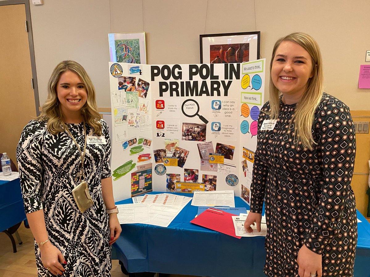 RiversideFCPS's tweet image. So proud of Mrs. Wilson and Ms. Godley sharing their Portrait of a Graduate student learning outcomes with FCPS colleagues yesterday.  Their students blew them away with their “Presentations of Learning”.
#EffortandAttitude ⁦#POGPOL ⁦@FCPSR3⁩