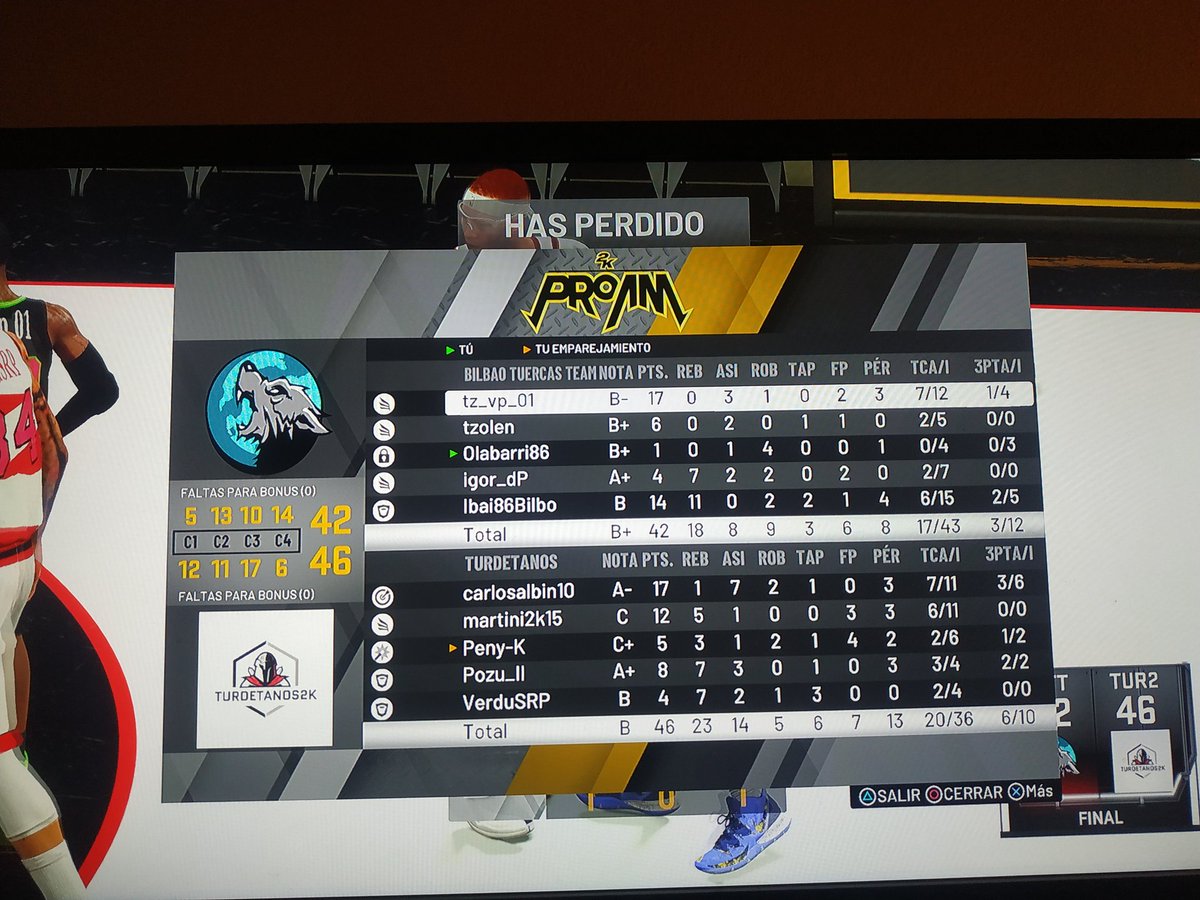 Doble derrota en la 4jornada liga <a href="/LEPA_Oficial/">Liga Española ProAm</a> VS @Turdetanos2K