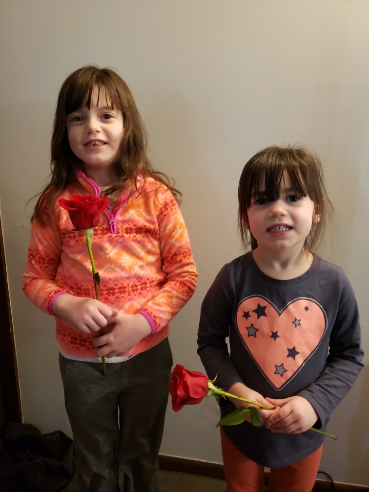 scott_leisy's tweet photo. Baylor and Jordyn got their first Valentine’s Day flowers from their daddy! https://t.co/ybQZveUu77