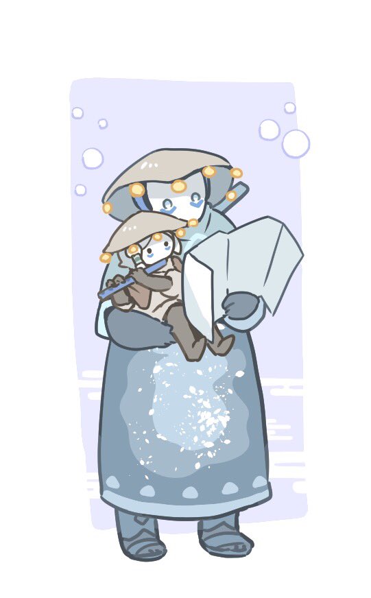 「横笛精霊さんとの時間。

#thatskygame
 #sky星を紡ぐ子どもたち」|みそ煮。のイラスト
