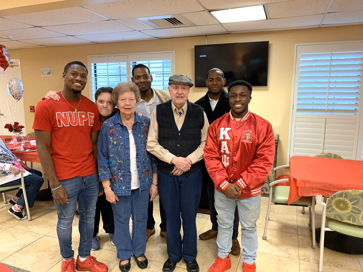 Today, The Kappa Iota Chapter hosted a Valentine’s Day social for the residents of Wesley Manor. ❤️