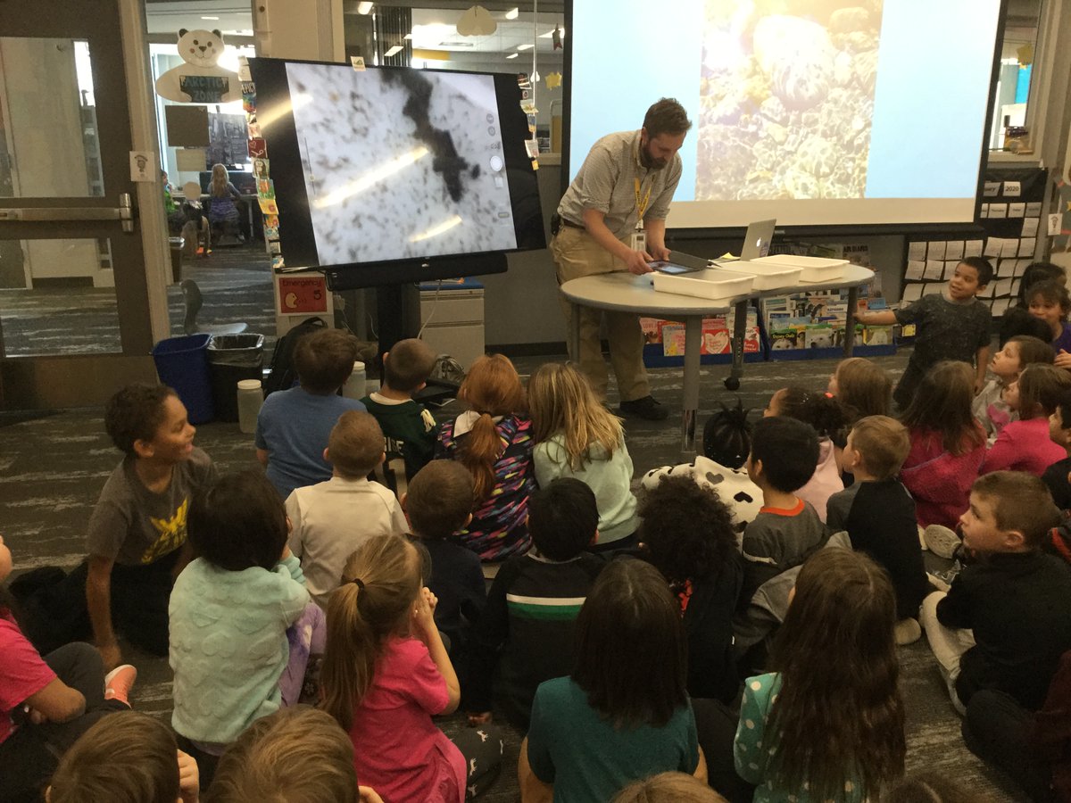 mgustapt's tweet photo. .@SLP_Schools A biologist came in to teach our first graders all about Minnesota streams.  @CenterviewElem1  #slppantherproud https://t.co/Rt882NyOTn
