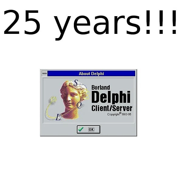 tamhanna's tweet image. #BorlandDelphi was released 25 years ago this Friday. Congratulations to #Embarcadero, which incidentally is still going strong. By the way: their #radserver is completely independent and does not #phonehome - if Embarcadero would die tomorrow, all…
📸 instagram.com/p/B8kRFiujnXM/