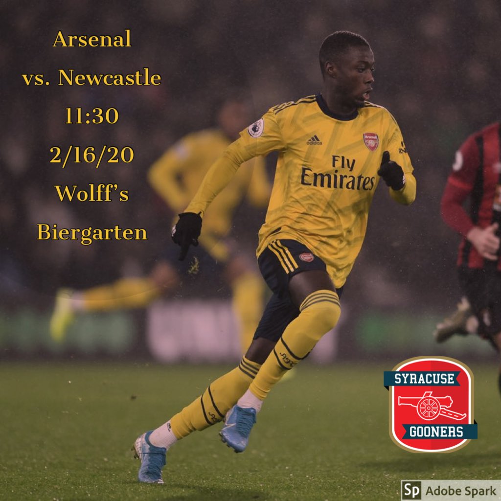 Syracuse Gooners (@cusegooners) on Twitter photo ⚪️🔴 Finally putting the WinterLull behind us. It's #ARSNEW and it's at <a href="/WolffsBiergartn/">Wolff's Biergarten</a> on Sunday. Come on out you Gooners. ⚪️🔴 ⚪️🔴 Finally putting the WinterLull behind us. It's #ARSNEW and it's at <a href="/WolffsBiergartn/">Wolff's Biergarten</a> on Sunday. Come on out you Gooners. ⚪️🔴