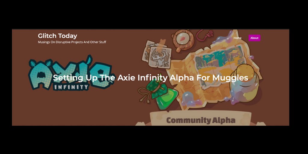 AxieInfinity's tweet photo. "My 5 year old grandson found the Axie app on my phone last weekend and got hooked!  In preparation of this weekend, I set up a brand new account for him with a few starter Axies. I wrote a blog post about it!" - Edd from Discord

https://t.co/79fLrVN3FP https://t.co/ZdaLmSynrp