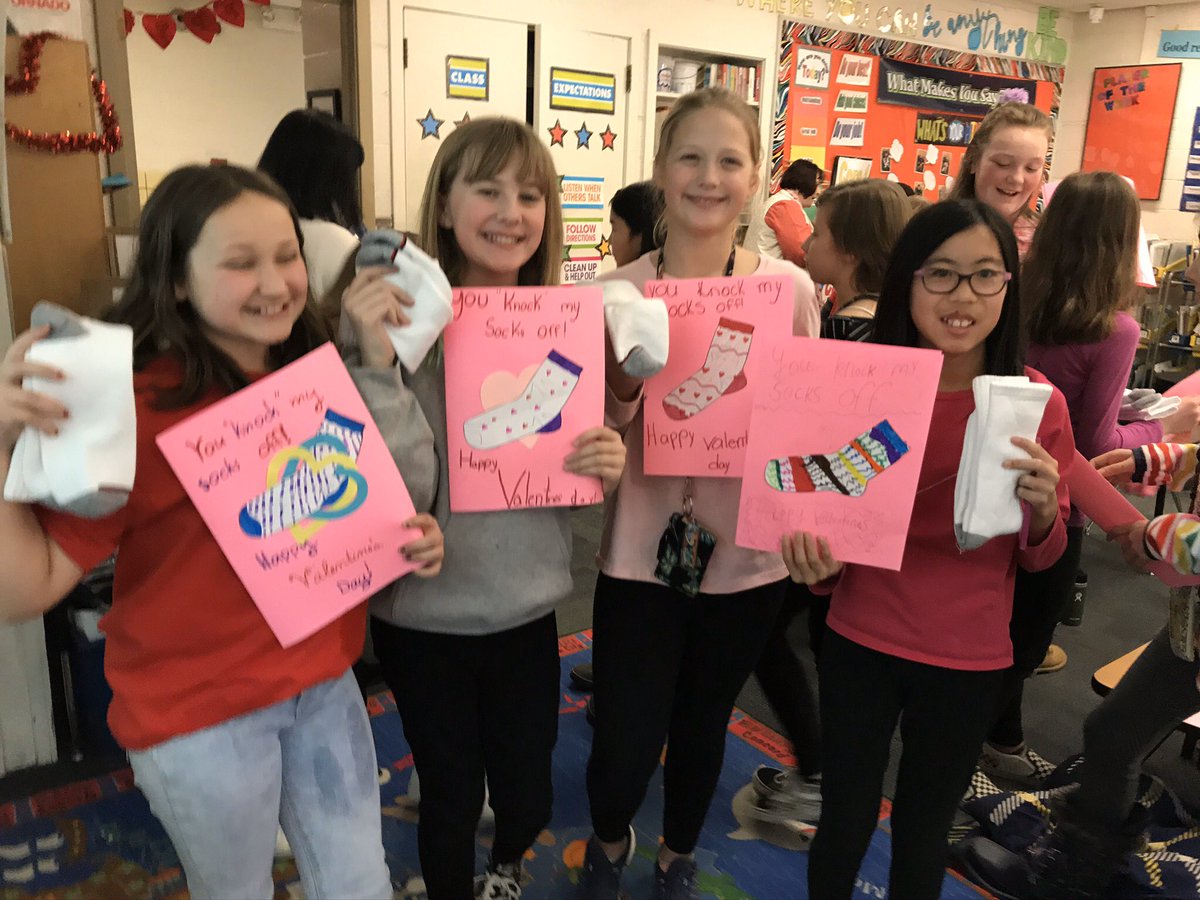 #Addamslearners spread some love today by donating over 2 dozen pairs of socks to Song and Spirit through our “Valentine You Knock My Socks Off” project!
