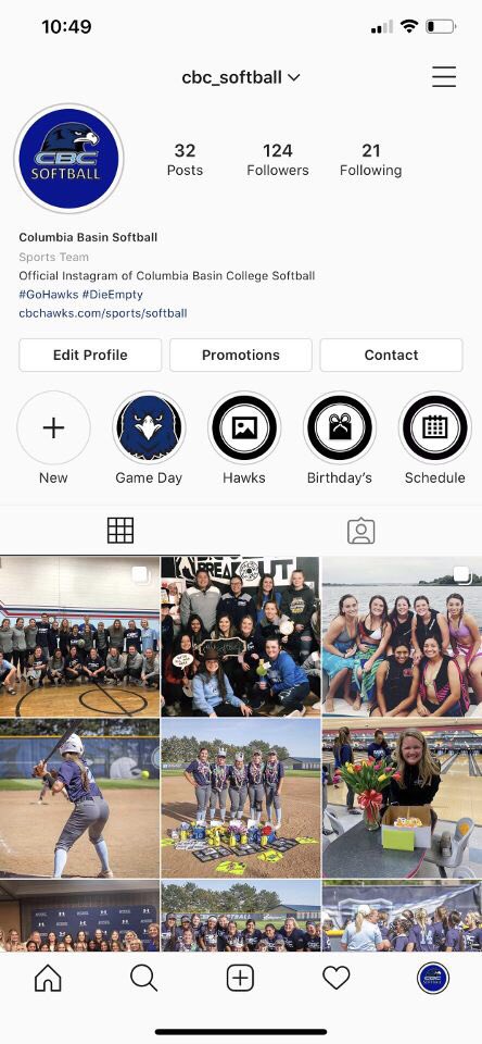 Go check out our new and improved CBC Softball insta page and make sure you follow it!