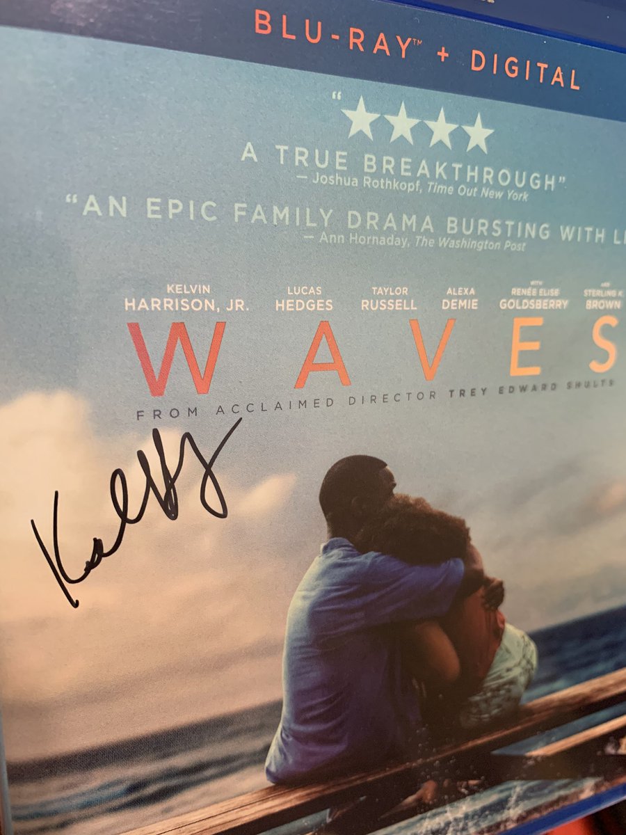 Great conversation yesterday at <a href="/TIFF_NET/">TIFF</a> with @kelvharrJR - the breakout star of <a href="/wavesmovie/">Waves</a>. WAVES was my favourite TIFF film last year and I was thrilled when Kelvin signed my Blu-ray. After, a white woman asked me to explain what “code switching” was. It was a fun night. 😊