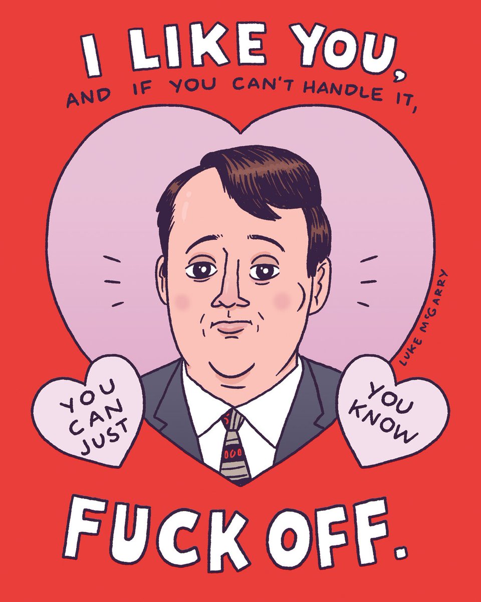 Happy Valentine’s Day. Here’s a card I made based on my favorite series of all time, Peep Show.