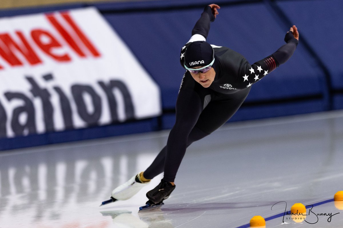 USSpeedskating's tweet image. #KimiGoetz moves into first in the ladies 500m with a personal best 37.183!!
#2020WSD