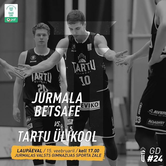 #LaupäevOnMängupäev

Täna võtame taas ette sõidu Lätti, kui kell 17.00 ootab meid Jurmalas sealne @bkjurmala Betsafe võistkond. Et nemad on @pafleague seitsmendal tabelireal ja meie tahame ka play-offi jõuda, siis on mängus nii mõndagi. Nagu ka eelmises … ift.tt/2Suw4P9