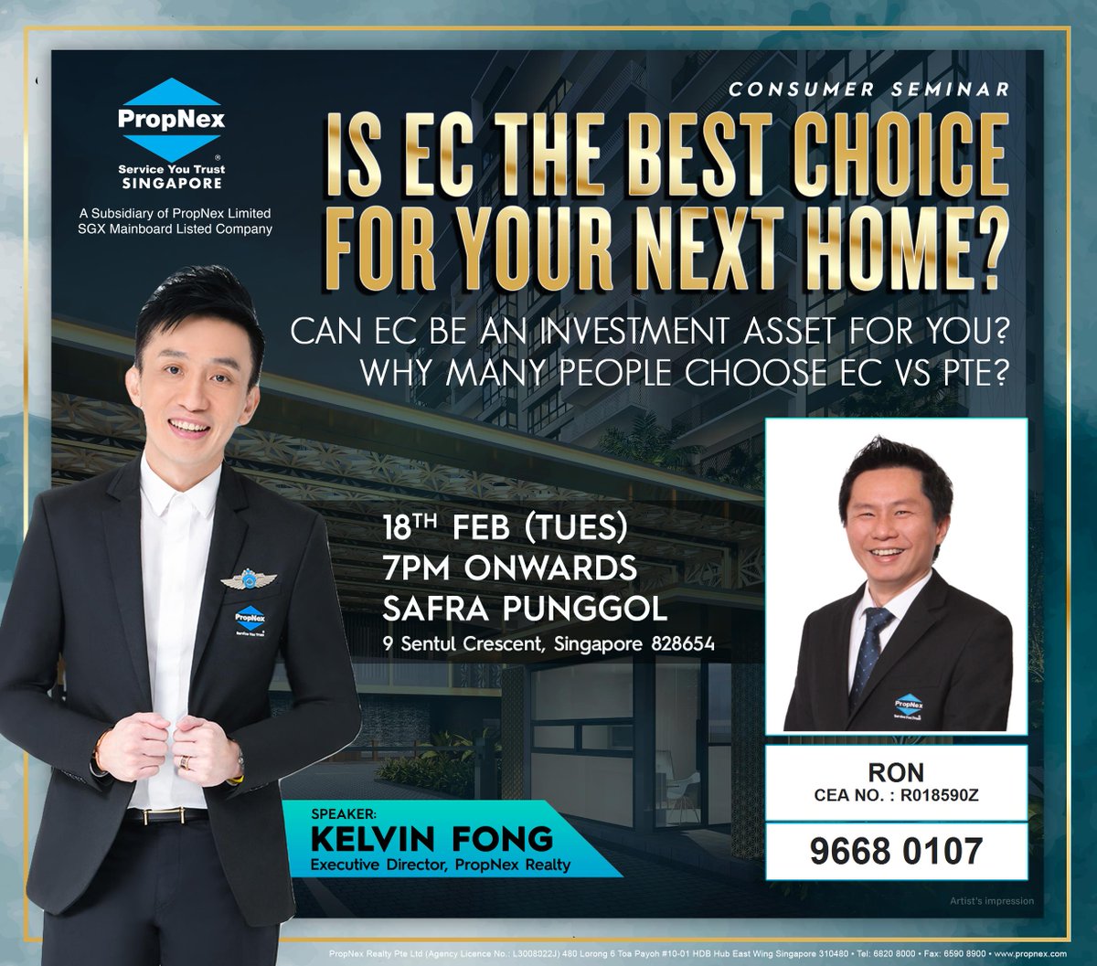 Is EC the Best Choice For Your Next Home?

Executive Condominium is not for everyone, but Only the Privileged can own! What are the critical points you should look out for and consider?

Register: propnex.com/seminar/templa…

#realestate #ExecutiveCondo #investing #value #singapore