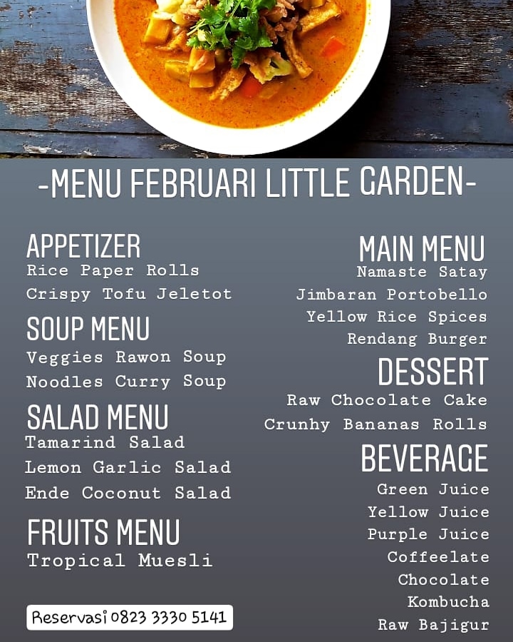 Belum ke jogya kalo belum nyobain <a href="/little/">@little</a> garden,indonesia plant based cook,menu februari ......juarahh 1😊😊