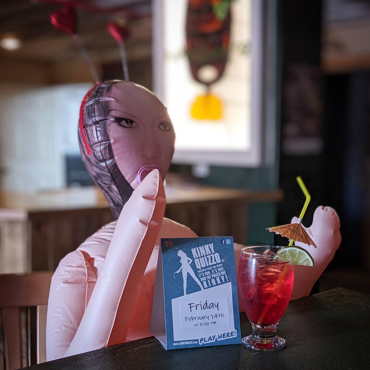 Getting #kinky tonight! <a href="/KinkyQuizzo/">Kinky Quizzo</a>