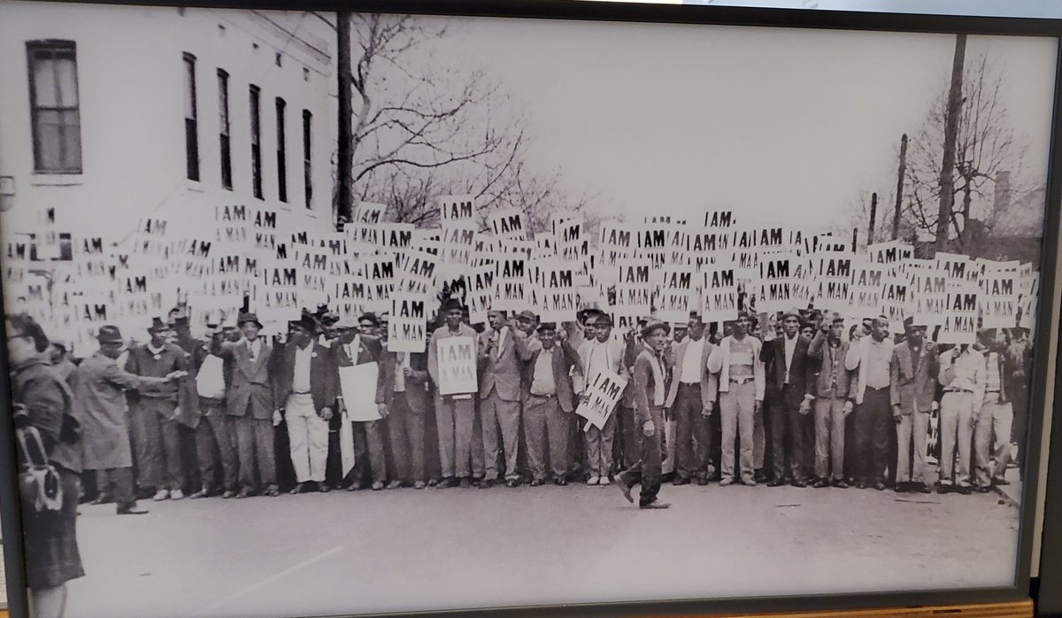 KayliTobyn's tweet photo. Black sanction workers assembled for a solidarity march on March 28, 1968. This is the strike that brought Dr. Martin Luther King to #MemphisTennessee on the day of his murder in April 1968. #IAM #CivilRights #IconicPhotograph #ErnestCWithers #ForAllTheWorldToSee #ReportsCombs https://t.co/RXtUp1O5L8