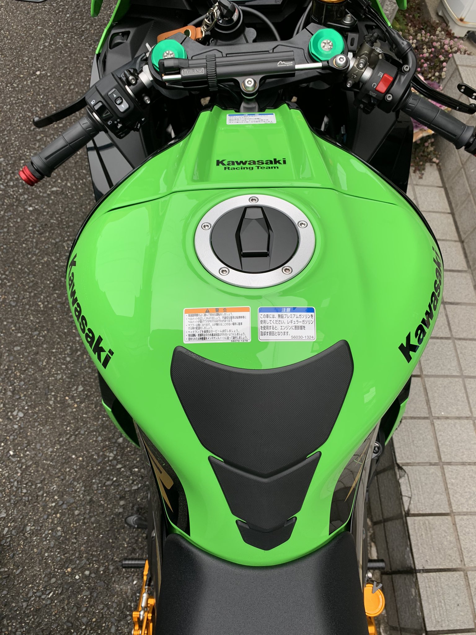 zx-10r 11-15 タンクカバー トップテン-モーターサイクルのヘッド