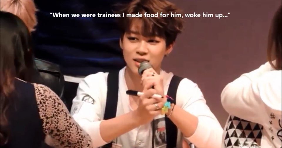 they both took care of eachother when they were trainees