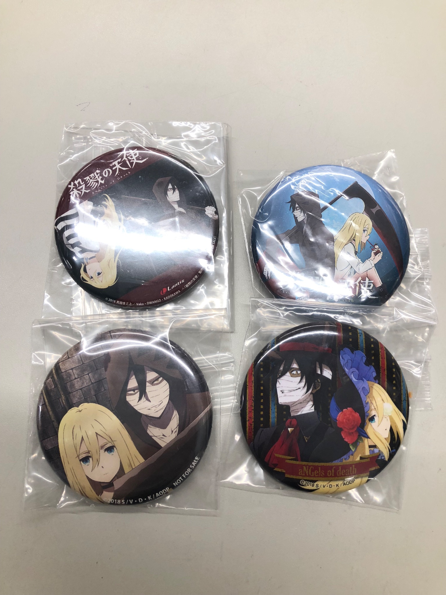 殺戮の天使 缶バッジ+Gallery ザック　原作 殺戮の天使 缶バッジ+Gallery ザック 原作