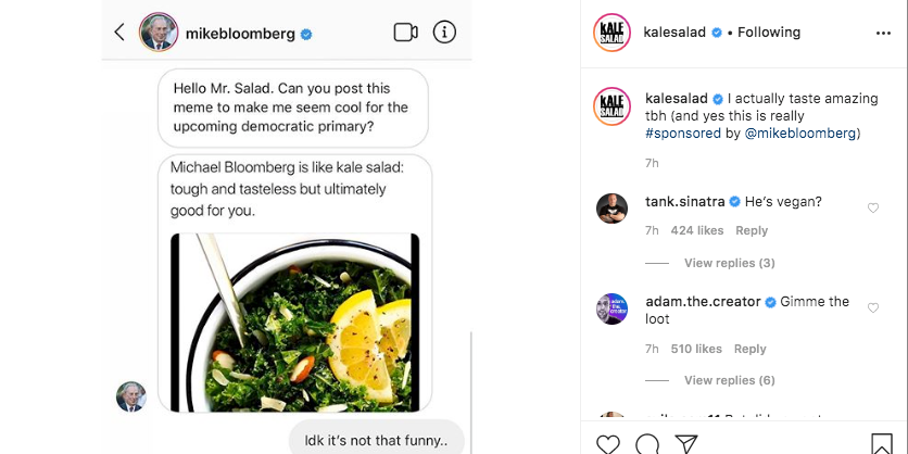 issuefixers's tweet photo. Check out this article, Facebook is changing its political-advertising policies on Instagram after Mike Bloomberg's campaign paid for memes on the platform: Facebook will allow influencers on Instagram to post sponsored content paid for by political camp… https://t.co/WicMGh9d5m https://t.co/PSPKPhsKpU