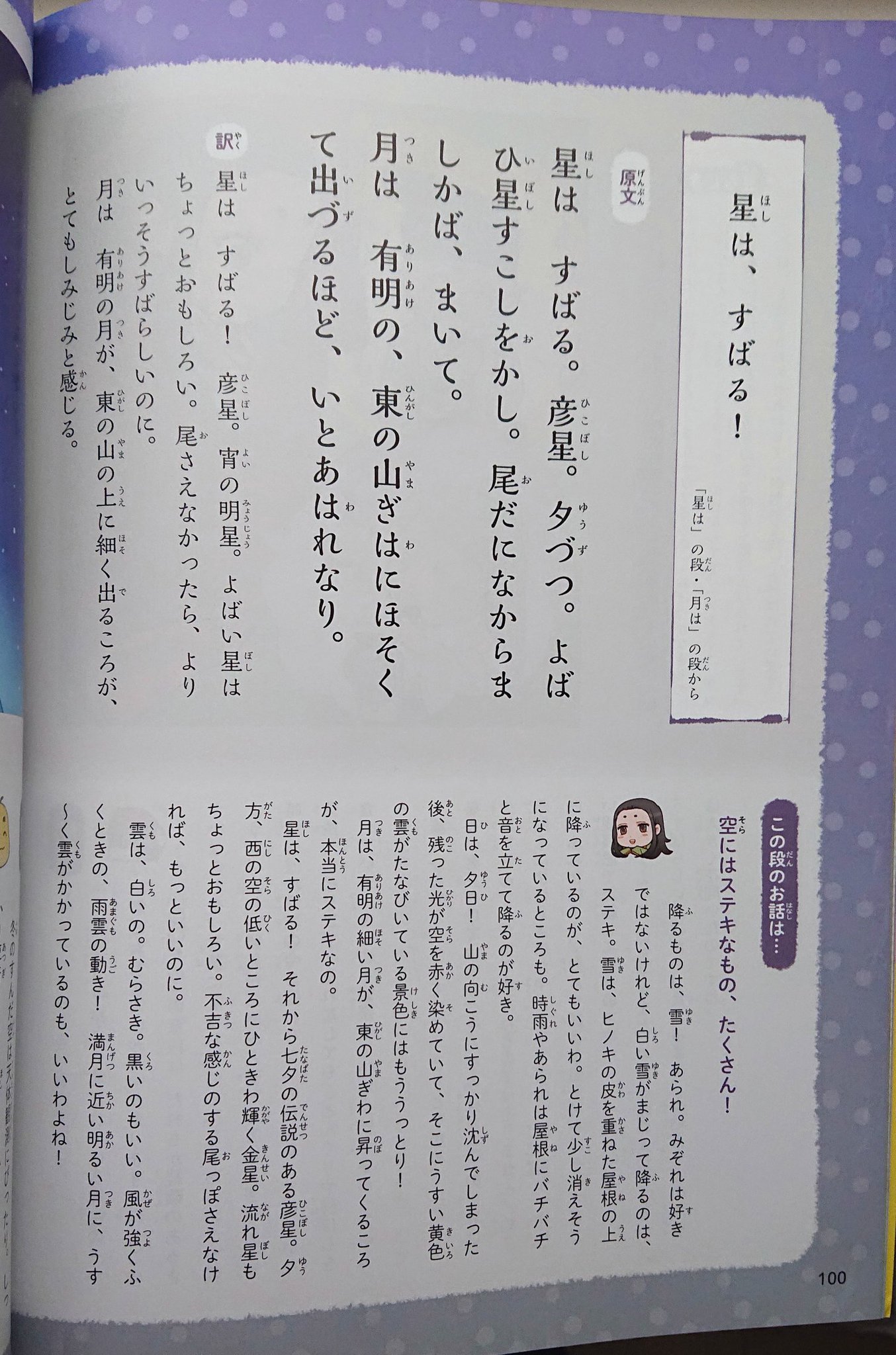 天野慶 Amano Kei 清少納言さんのスキル 星はすばる 枕草子いとめでたし こんな感じにご紹介しております 原文 現代語訳 清少納言さんの解説 稚児の顔の描いてある瓜による解説 です T Co Gx5ot1fpqr Twitter