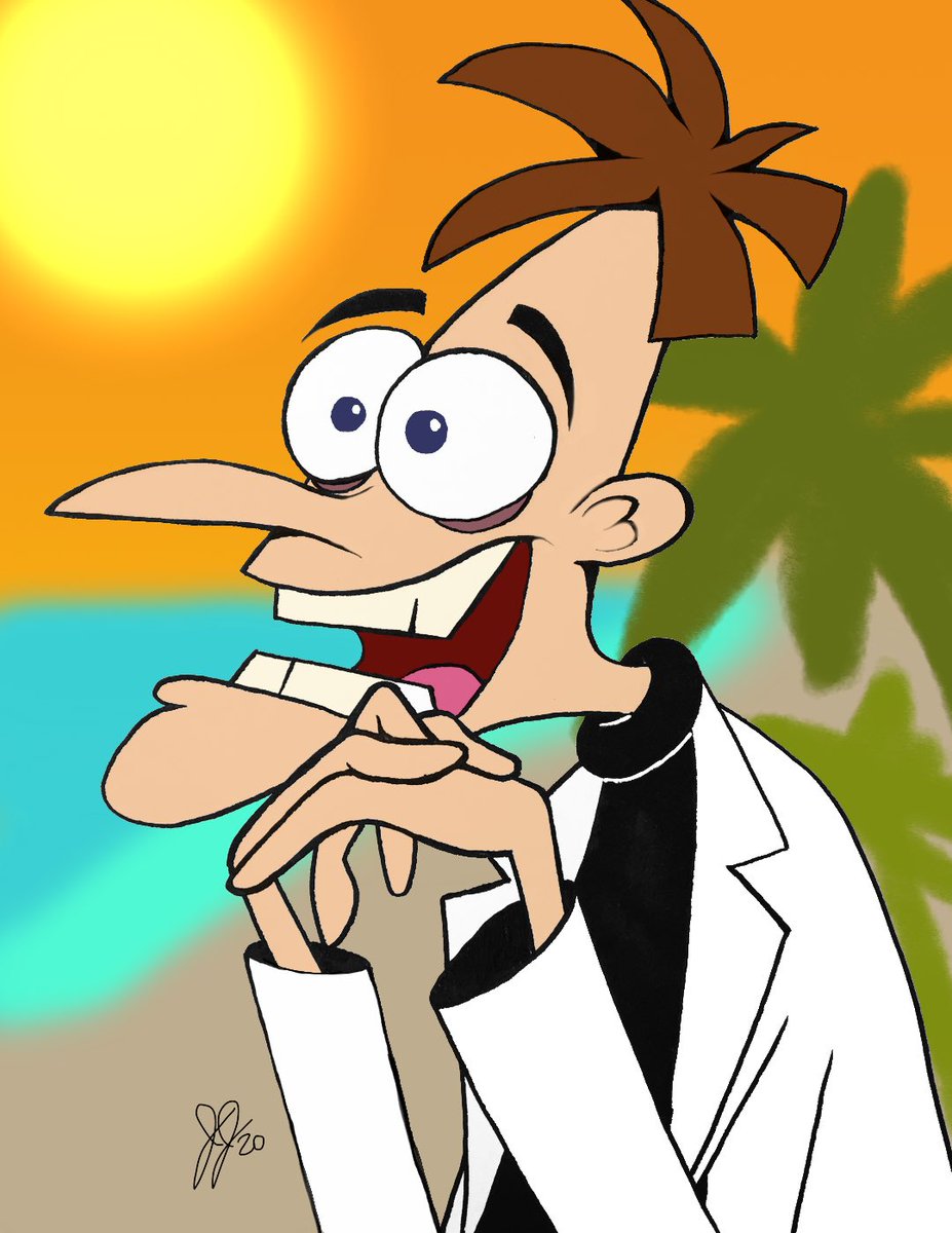 2020 г. Dr. Heinz Doofenshmirtz (colored) from Phineas and Ferb. #perrythep...