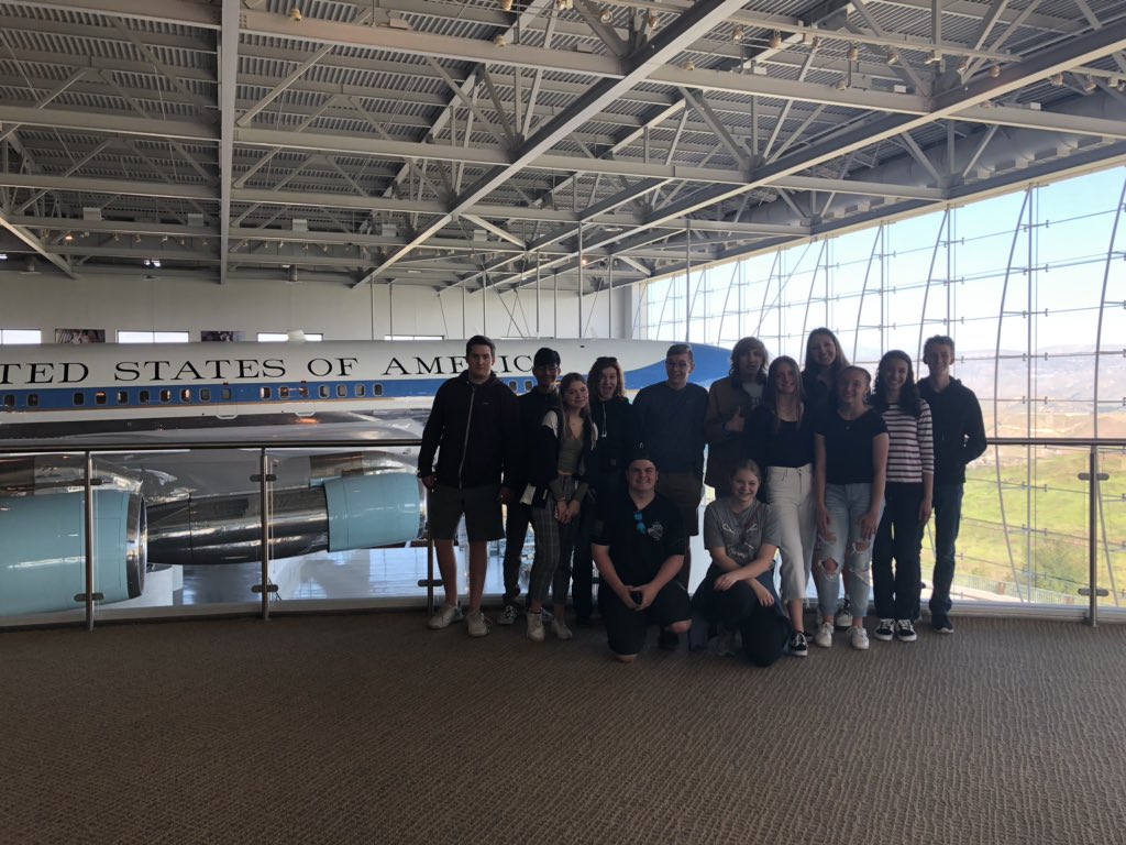 Stop 3: Awesome day at The Reagan Library #mvtgovandhistory #campusofchampions
