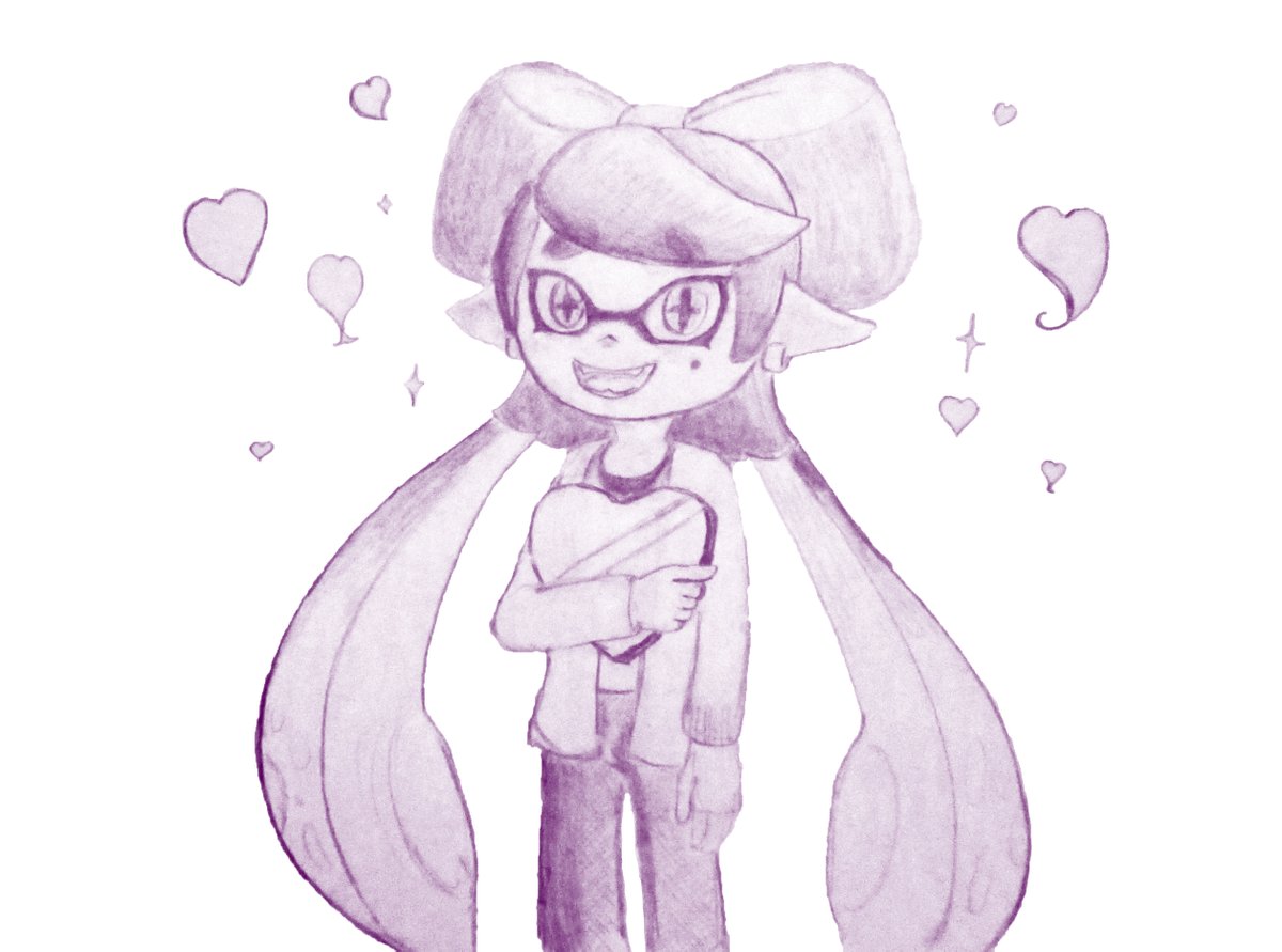 Callie wishes you all a #HappyValentinesDay2020 !
#Splatoon #splatoon絵描きさんと繋がりたい #アオリちゃん