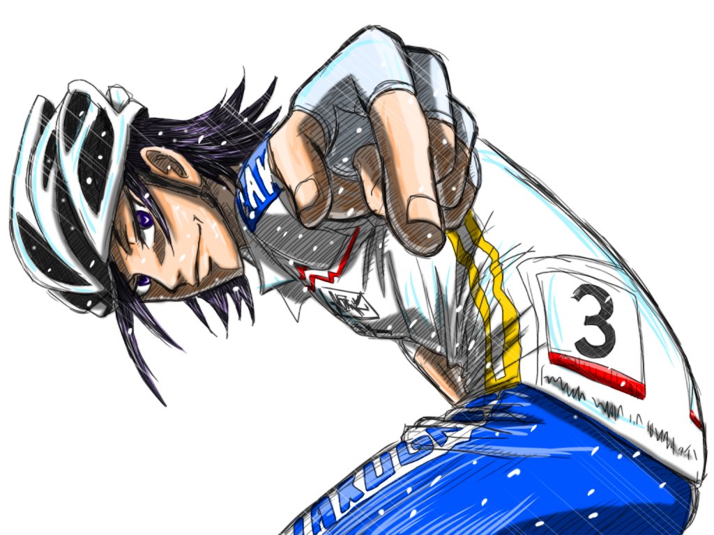 たいよう Taiyocyclingtv 箱学3年 俺たちは 全員がエースだ 過去描いた東堂さんを 他メンバーと同じタッチで塗り直しました これでようやく箱学3年が揃いました 福富寿一 荒北靖友 東堂尽八 新開隼人 弱虫ペダル