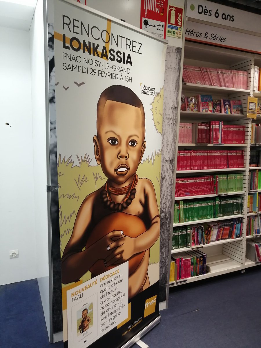 Dédicace du livre de conte "Taali, les contes d'Afrique noire" écrit par Lon Kassia, ce 29 février à la Fnac de Noisy-le-Grand (Centre Commercial). #Taali #Kibaro #Contes