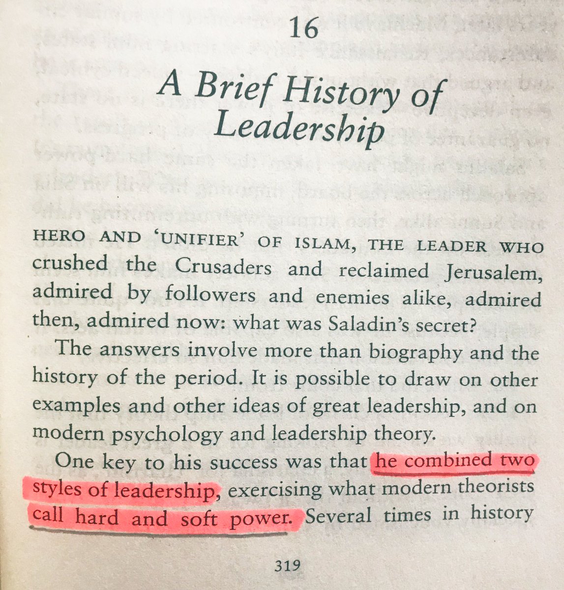 What was Saladin’s secret?He combined two styles of leadership: hard and soft power.  #SaladinBiography authored by John Man  #100books2020  #bookscache #SaladinLeadership