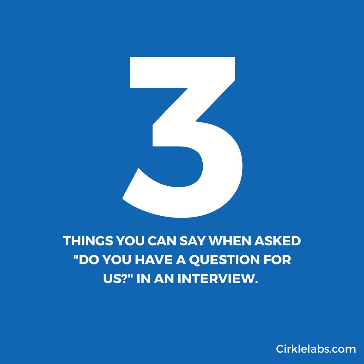 Cirklelabs's tweet photo. Never say 'I don't have any questions for you in an interview'. Swipe to see some questions you could ask in an interview.
What other questions do you ask in an interview?
#nterviews #interviewtips #cirklecareer #cirklebiz #cirkletips #cirklelabs https://t.co/aL5EENsYez