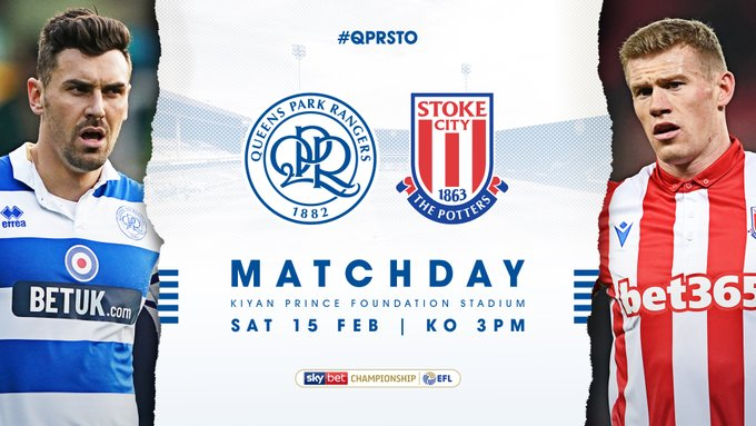 dgeniece's tweet photo. MATCHDAY #championships 

Queens Park Rangers vs Stoke City
Sky Bet Championship
3:00pm
Saturday 15 February, 2020

#QPR #SCFC #QPRSTO https://t.co/rWanyvOi2H