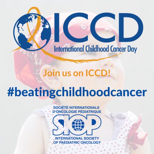 2/2 15 Feb is International Childhood Cancer Day (ICCD). 
ICCD is a global collaborative campaign to raise awareness about childhood cancer and express support for children and adolescents with cancer, the survivors and their families. #beatingchildhoodcancer #ICCD2020 <a href="/WorldSIOP/">SIOP International</a>