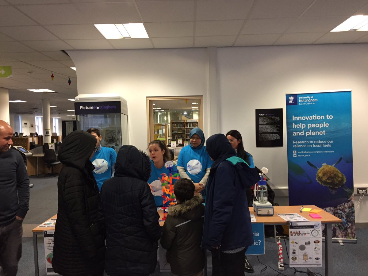 UoNSPT's tweet image. We are at @NottsFOSAC in Nottingham Central Library discussing all thing sustainable processing #curiousnotts #FOSAC