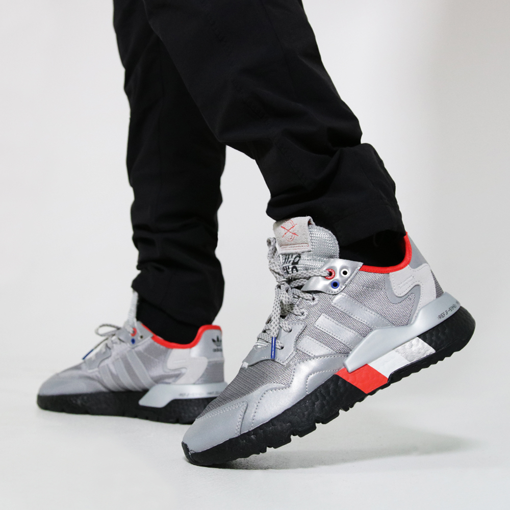 adidas nite jogger silver metallic