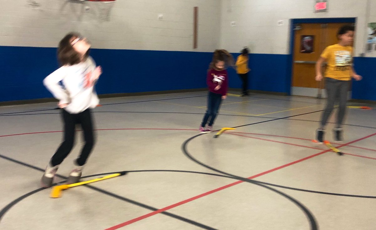 Hockey skills, movement, fitness in PE!