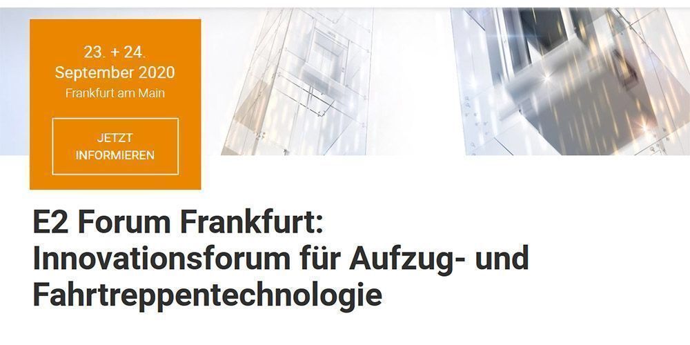 e2forum's tweet photo. Am 23. + 24. September 2020 geht's weiter mit dem zweiten #E2Forum in Frankfurt am Main. 🧡 Save the date!  #ElevateYourKnowledge #Elevator #Escalator ➡️ https://t.co/fsPScB6tiJ https://t.co/NC9zDg0aW4