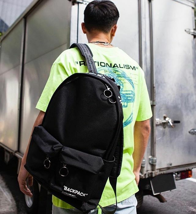Off white quote backpack hotsell